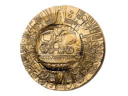 incký bůh slunce (stříbrná mince)